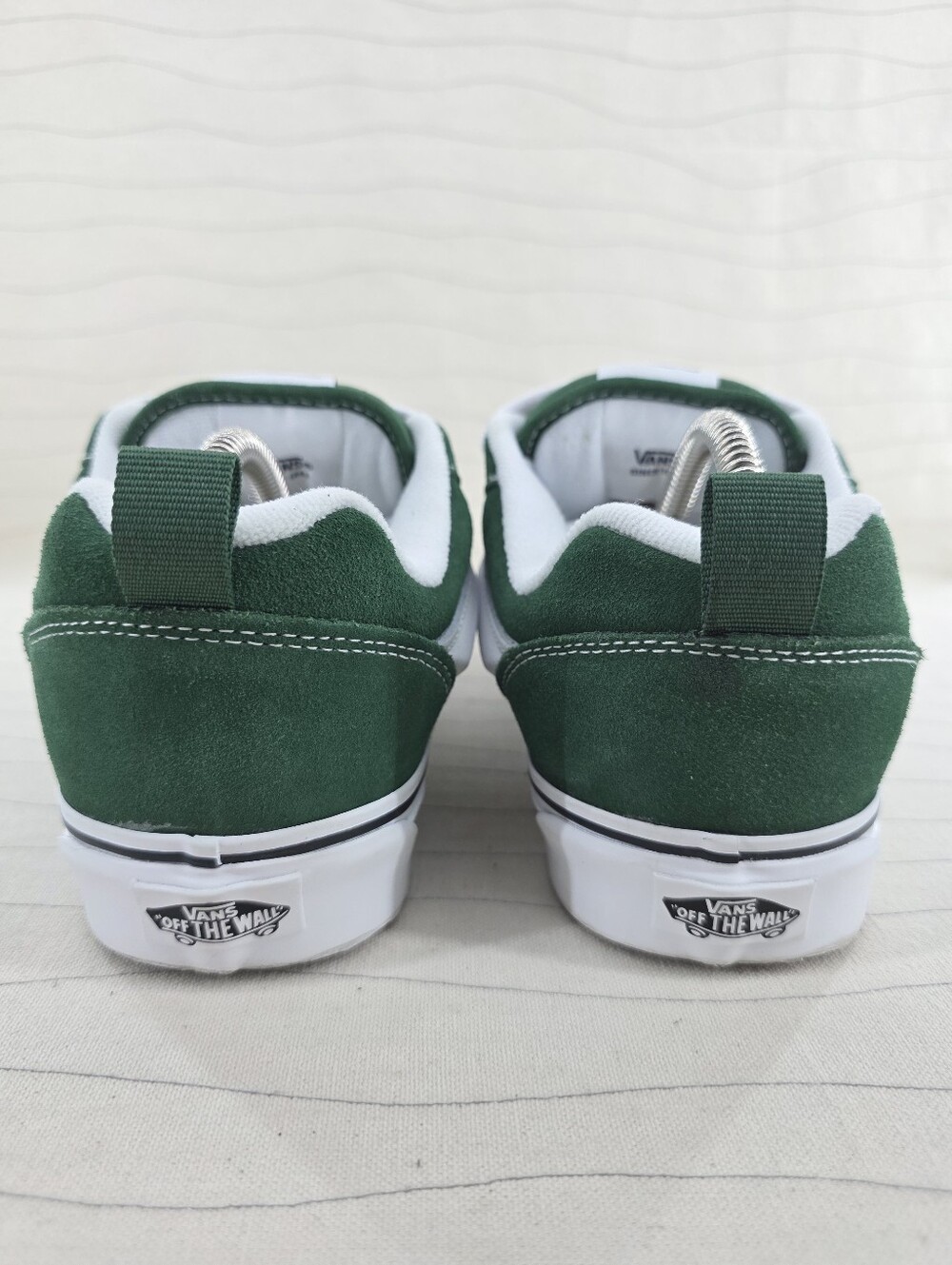 Vans Unisex Knu Skool Green Suede White Skate Shoes Gum Soles Sz 8 Men/ 9.5 Wom - Picture 5 of 11